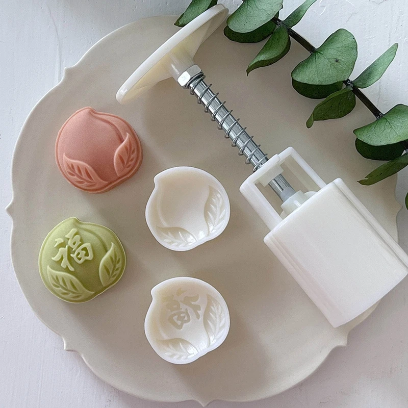 25g Cute Peach Shaped Pastry Moulds Mooncake Mold Mooncake Stamps Hand Pressure Tool Plastic Material Baking Accessories
25g Cute Peach Shaped Pastry Moulds Mooncake Mold Mooncake Stamps Hand Pressure Tool Plastic Material Baking Accessories