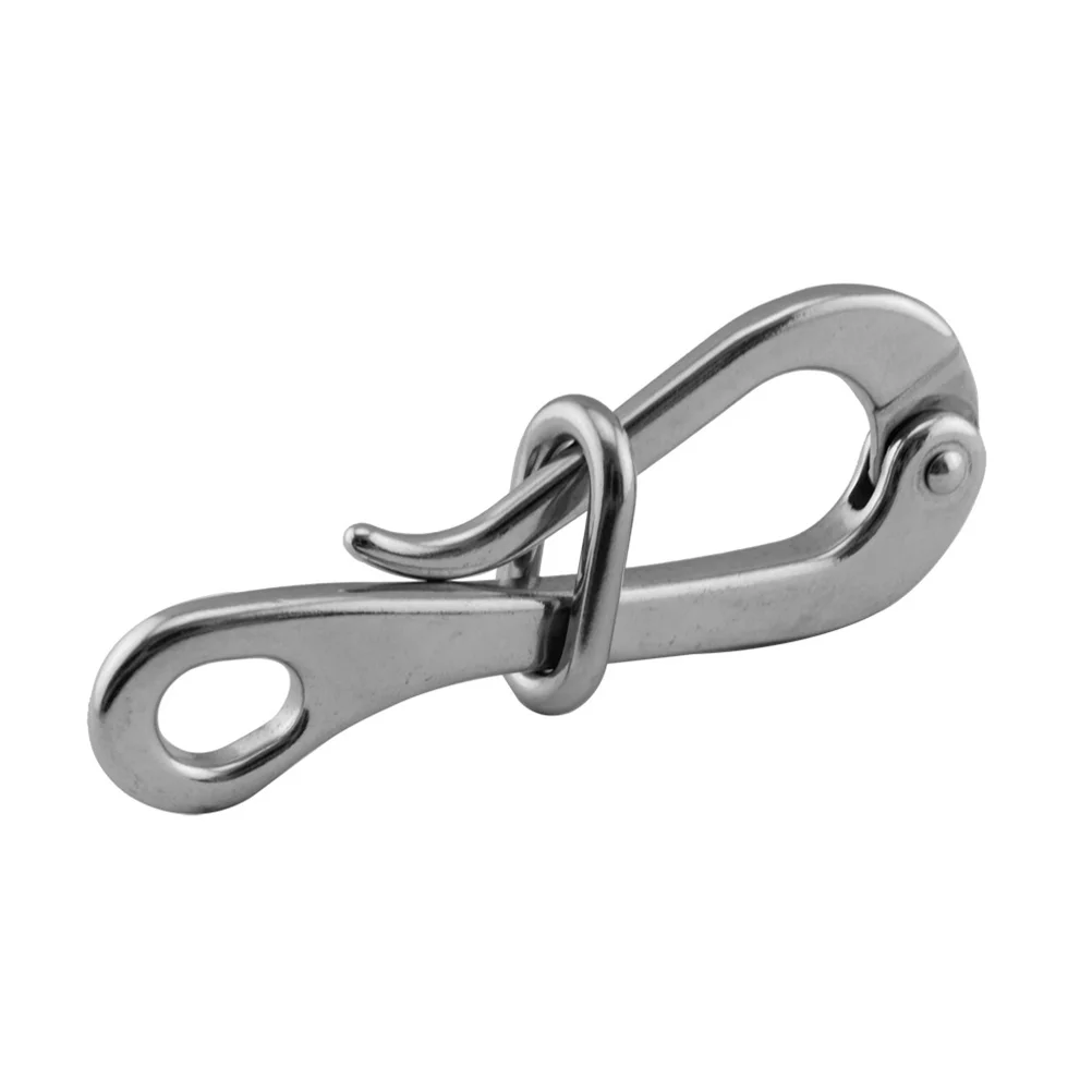 

Stainless Steel Quick Release Hook Durable Goose Head Quick Hook Practical Carabiner Buckle for Lifeboat Life