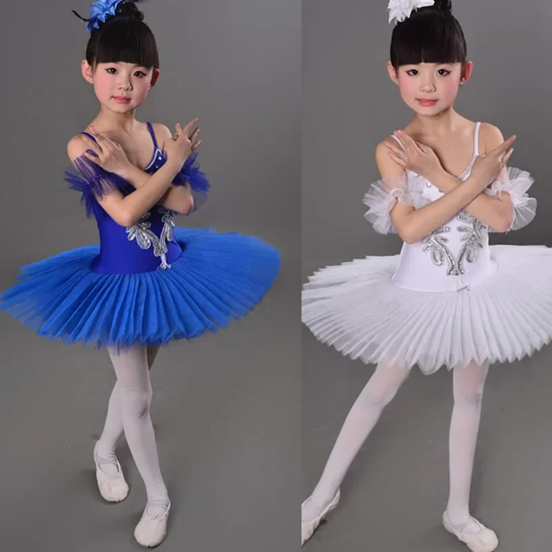 

Белое детское балетное платье-пачка, танцевальные костюмы с лебедем и озером, Детские балетные костюмы для девочек, сценическая одежда, платье для бальных танцев, наряды