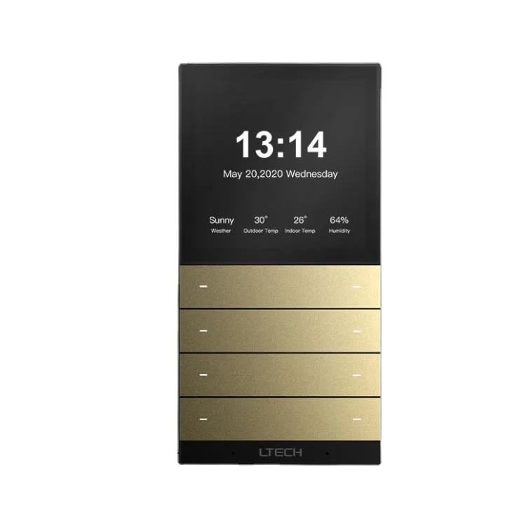 Whole House Intelligent Hotel Smart LCD Panel Voice App Control Wifi Smart Wall Switch with Touch Screen
Whole House Intelligent Hotel Smart LCD Panel Voice App Control Wifi Smart Wall Switch with Touch Screen