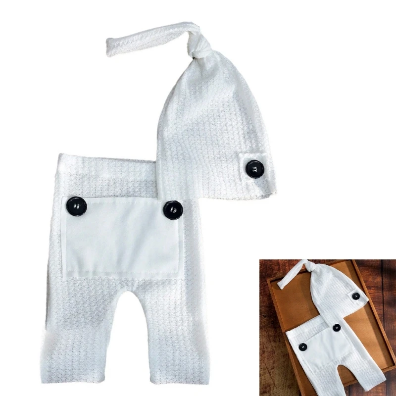 

Baby Photography Costume Clothing Hat Pants Outfit Newborns Photography Props Photo Clothes for Infant Toddlers