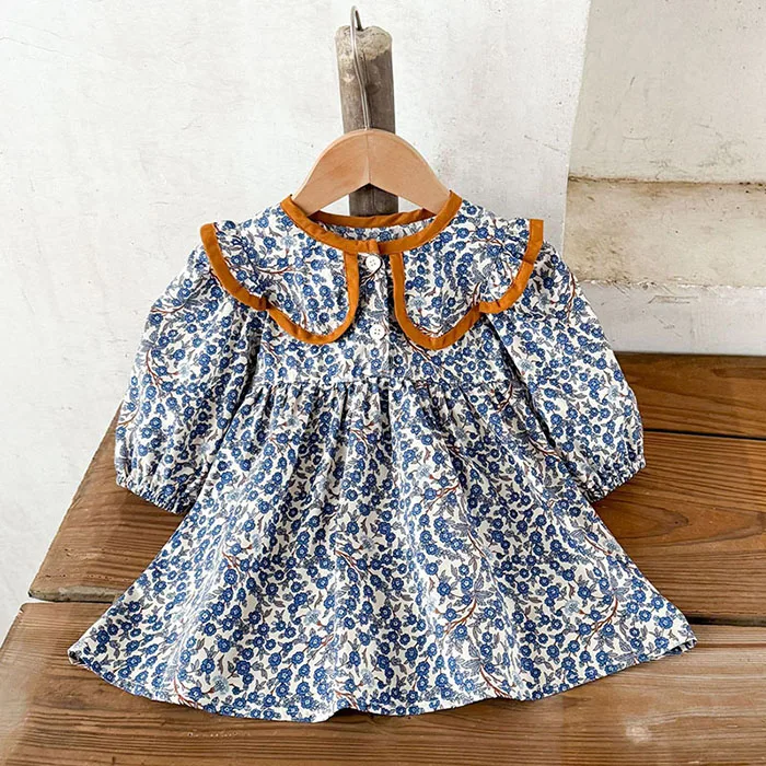 2025 New Autumn Children Clothes 1-5Yrs Girl Party Dress Children Clothes Long Sleeved Cotton Printed Kids Princess Dresses 6 Scd22ed93579e4a9f8d1a558a08f0929dC