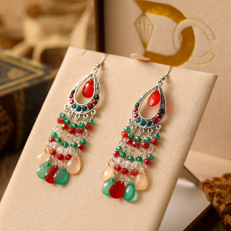 Vintage Temperament Purple Crystal Water Drop Earrings for Women Ethnic Long Handmade Dangle Earring Female Jewelry 8 Mallzona Scd235b6108594753991aace9b4beaf8ai Vintage Temperament Purple Crystal Water Drop Earrings for Women Ethnic Long Handmade Dangle Earring Female Jewelry Mallzona