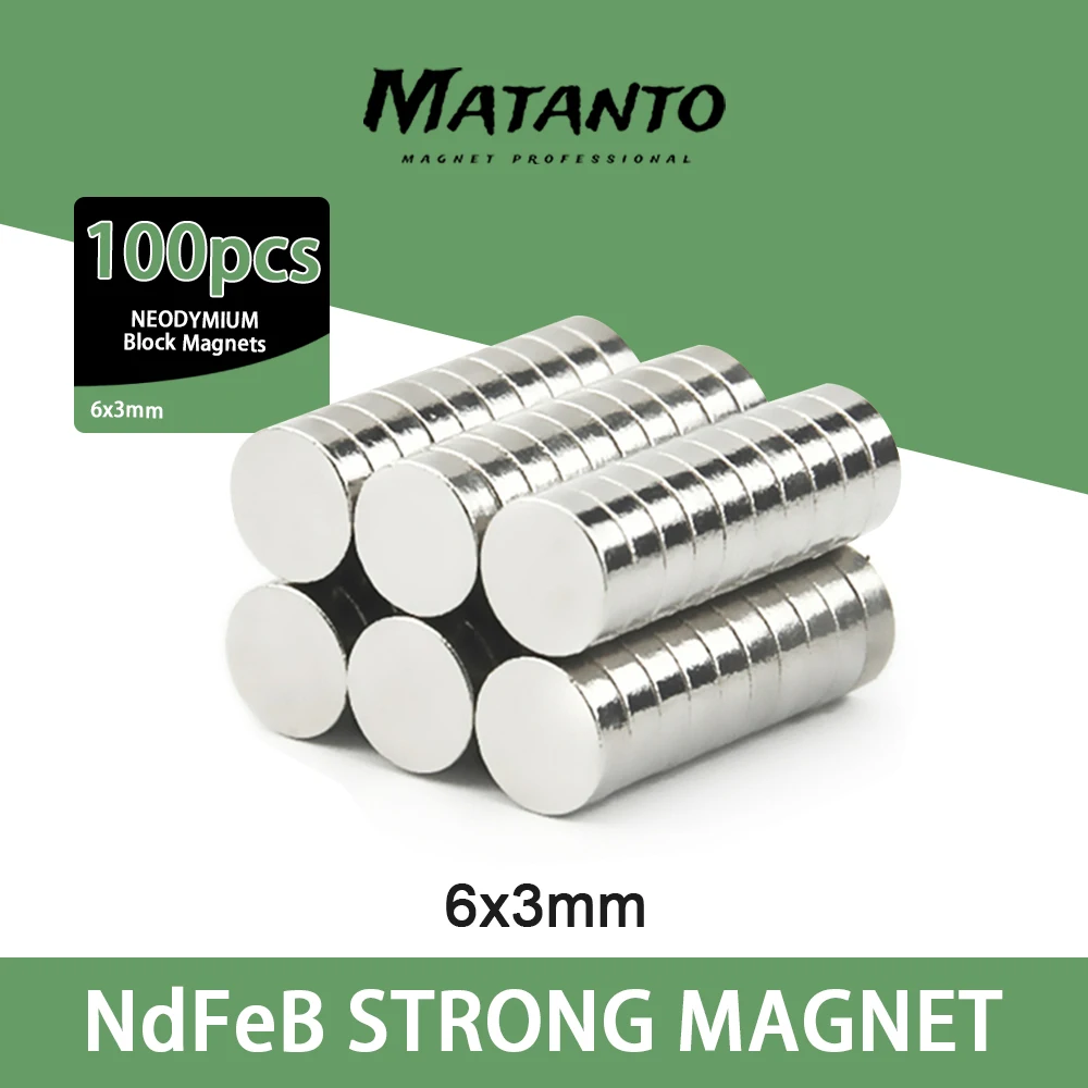 100/200/300pcs 6x3mm Mini Small circular Magnets Fridge N35 Neodymium Magnet Dia Permanent NdFeB Magnets 6*3mm
100/200/300pcs 6x3mm Mini Small circular Magnets Fridge N35 Neodymium Magnet Dia Permanent NdFeB Magnets 6*3mm