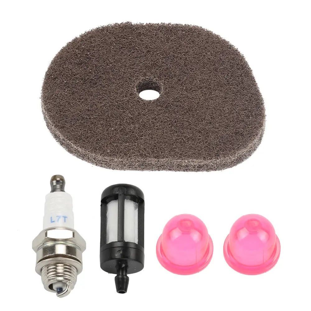 Kit Spark plug Air fuel filter Primer bulbs For Stihl FS40 FS40C FS50 FS50C FS56 FS70 Trimmer Replacement Parts
Kit Spark plug Air fuel filter Primer bulbs For Stihl FS40 FS40C FS50 FS50C FS56 FS70 Trimmer Replacement Parts