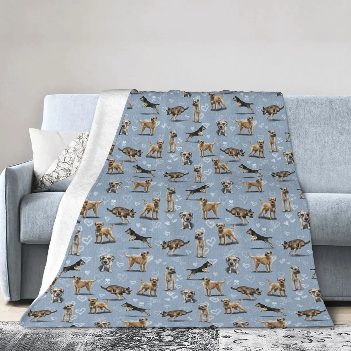 

Фланелевое Одеяло The Border Terrier одеяла мягкое постельное белье теплое плюшевое одеяло для кровати гостиной пикника путешествия дома дивана