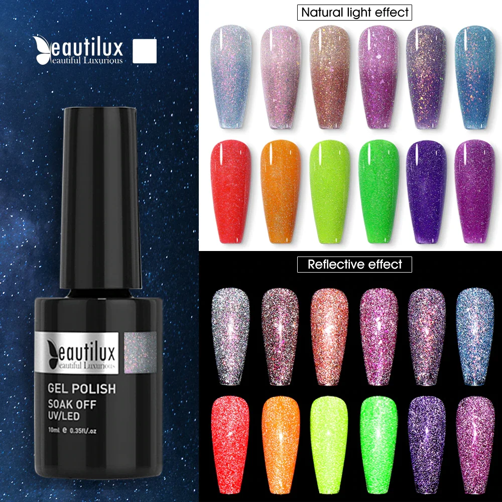 Beautilux Reflective Cat Eye Gel Nail Polish UV LED Magnatic Flashing Nails Art Gels Varnish Semi Permanent Nails Lacquer 10ml
Beautilux Reflective Cat Eye Gel Nail Polish UV LED Magnatic Flashing Nails Art Gels Varnish Semi Permanent Nails Lacquer 10ml