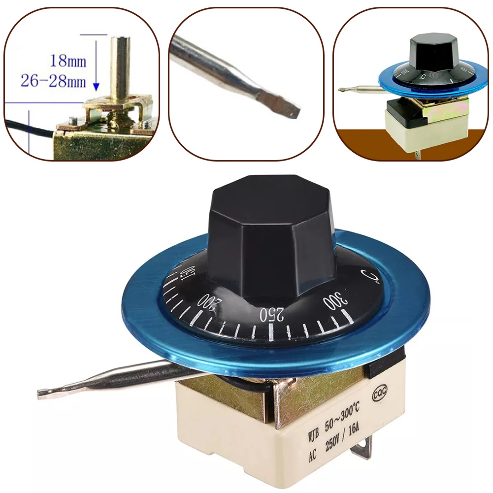 16A 3 Pin Water Heater Fryer Noodle Machine Switch Radiator Temperature Control 50-300℃ Easy Installation Practical
16A 3 Pin Water Heater Fryer Noodle Machine Switch Radiator Temperature Control 50-300℃ Easy Installation Practical