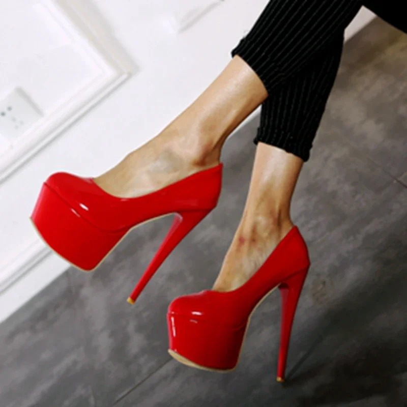 Big Size 31-48 Sexy Women Platform 12cm Super High Thin Heels Wedding Party Round Toe Red Patent Leather Dress Pumps shoes 101
Big Size 31-48 Sexy Women Platform 12cm Super High Thin Heels Wedding Party Round Toe Red Patent Leather Dress Pumps shoes 101