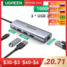 UGREEN USB Ethernet Adapter USB 3.0 to RJ45 3.0 HUB for PC MacBook Computer Accessory Ethernet Adapter Network Card USB Lan HUB
UGREEN USB Ethernet Adapter USB 3.0 to RJ45 3.0 HUB for PC MacBook Computer Accessory Ethernet Adapter Network Card USB Lan HUB