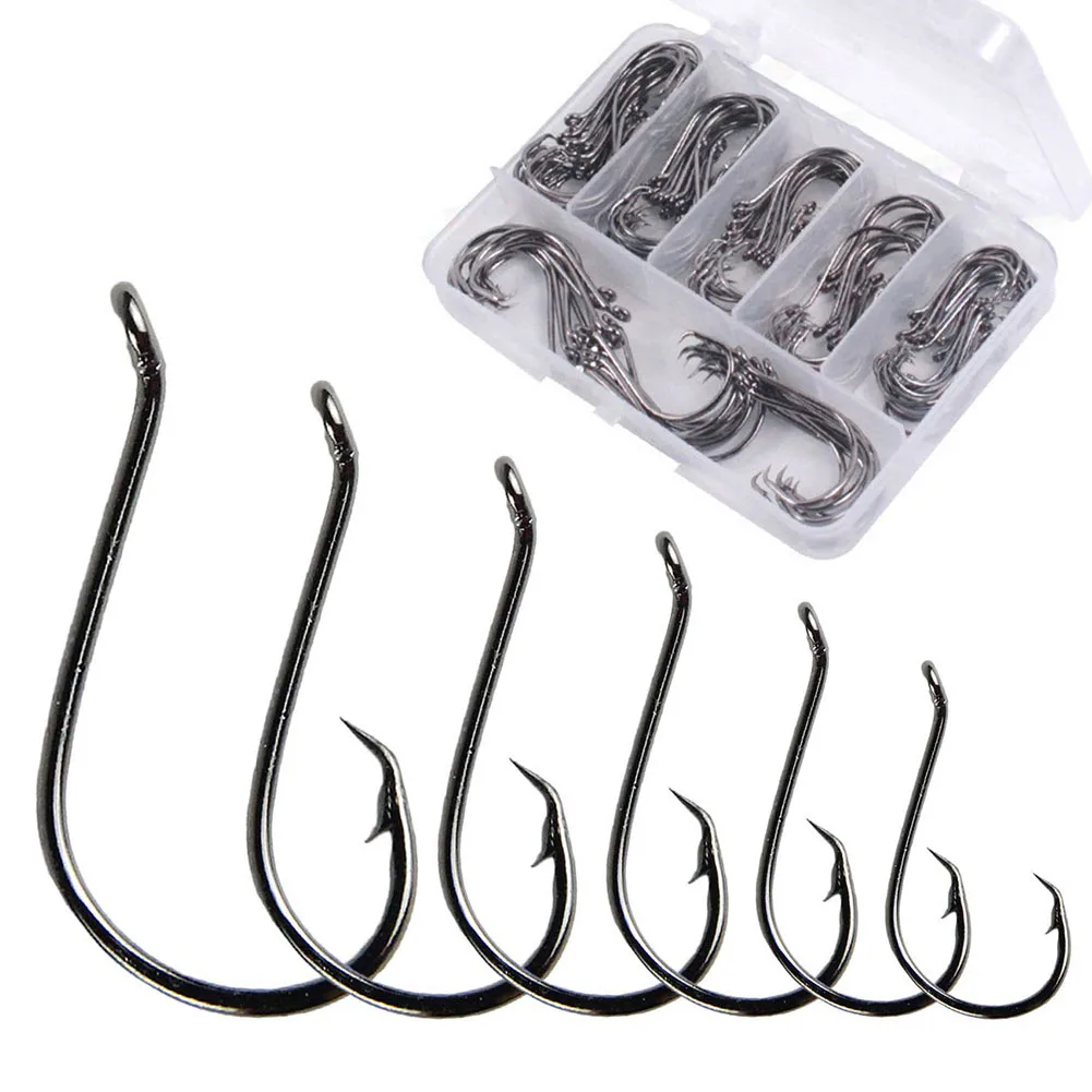 160 Pcs High-carbon Steel 7384 Circle Hooks Freshwater Saltwater Fishing Hooks 6 Size Circle Hooks For Outdoor Fishing
160 Pcs High-carbon Steel 7384 Circle Hooks Freshwater Saltwater Fishing Hooks 6 Size Circle Hooks For Outdoor Fishing