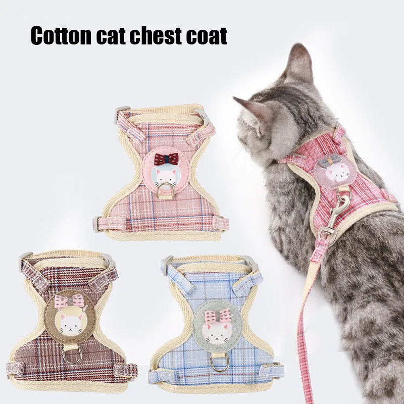 Cartoon Cat Chest Strap, Traction Rope, Prevent Breakaway, Harness Collar for Cats Clothes, Small Leash, Pets Accessories, New
Cartoon Cat Chest Strap, Traction Rope, Prevent Breakaway, Harness Collar for Cats Clothes, Small Leash, Pets Accessories, New