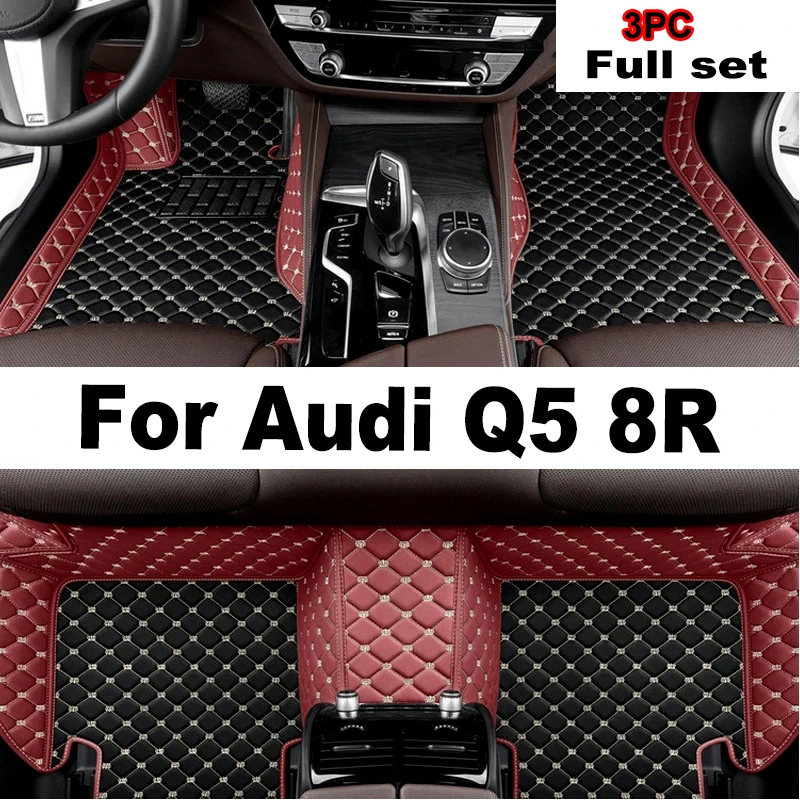 

Car Mats For Audi Q5 8R MK1 2009-2017 Luxury Leather Rug Durable Anti Dirt Carpet Auto Floor Mat Set Car Interior Accessories