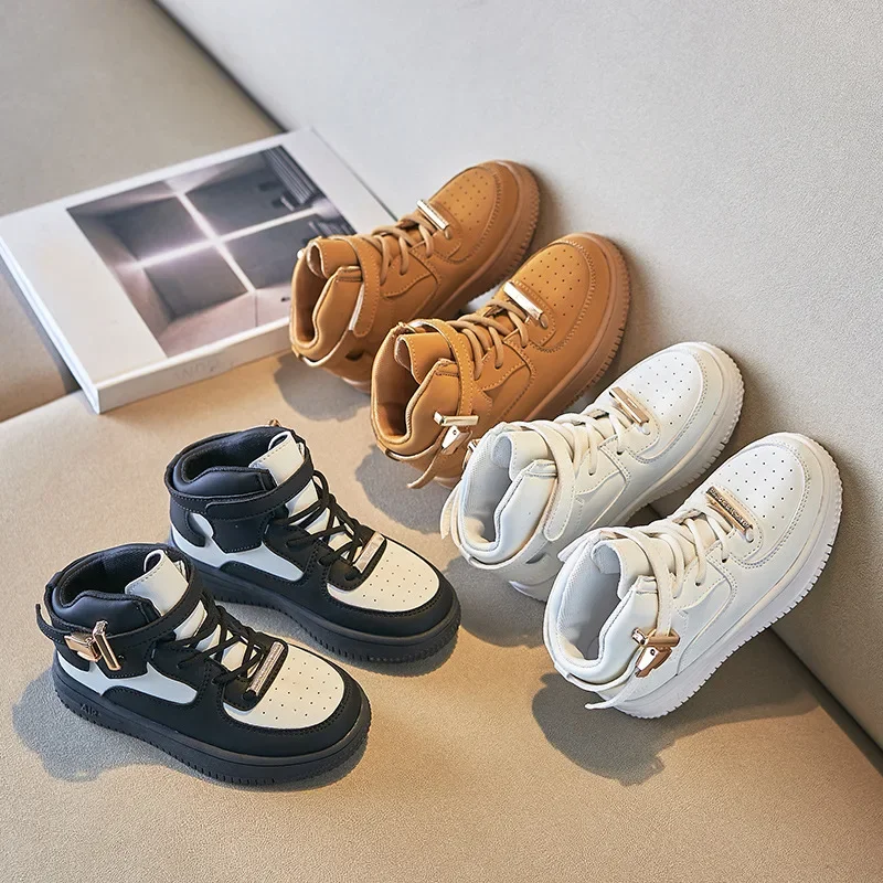New Autumn Children Casual Sneakers Boys School White Casual Shoes for Kids Girls High Top Soft Sole Shoes As A Gift for Toddler 
New Autumn Children Casual Sneakers Boys School White Casual Shoes for Kids Girls High Top Soft Sole Shoes As A Gift for Toddler