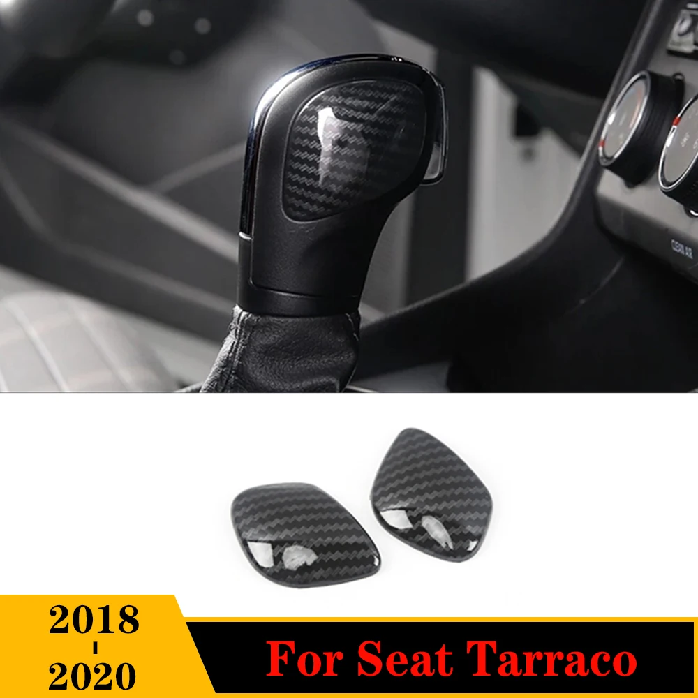 2PCS For Seat Tarraco 2018 2019 2020 LHD Car gear shift lever knob handle Cover Trim ABS Carbon fiber Accessories
2PCS For Seat Tarraco 2018 2019 2020 LHD Car gear shift lever knob handle Cover Trim ABS Carbon fiber Accessories