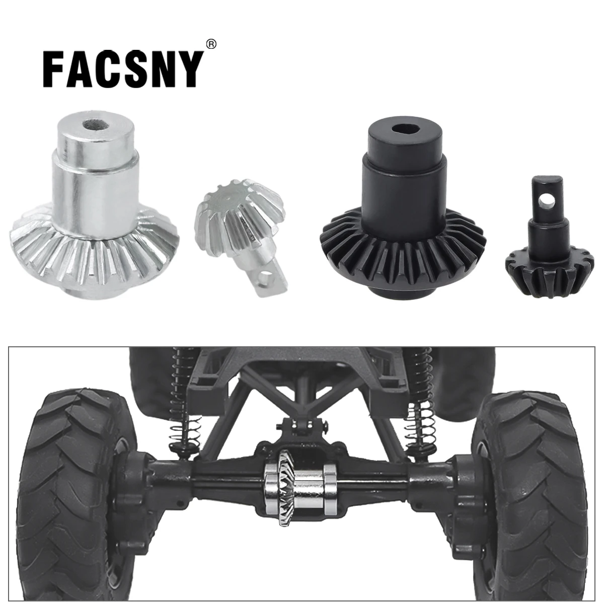 

Harden Steel Bevel Gear for 1/24 FMS FCX24 Xiaoqi Powder Drunk Model Remote Control Car Metal Upgrade Accessories