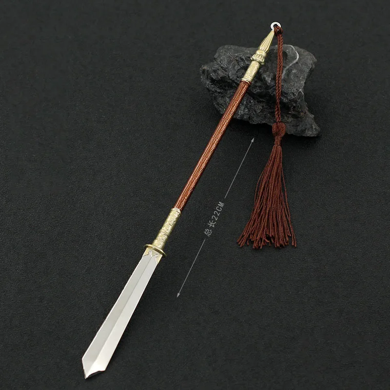 22cm Medieval Weapon Model China Tang Dynasty Long-handled Broadsword Mo Knife All Metal Craft Ornaments Collectibles 
22cm Medieval Weapon Model China Tang Dynasty Long-handled Broadsword Mo Knife All Metal Craft Ornaments Collectibles