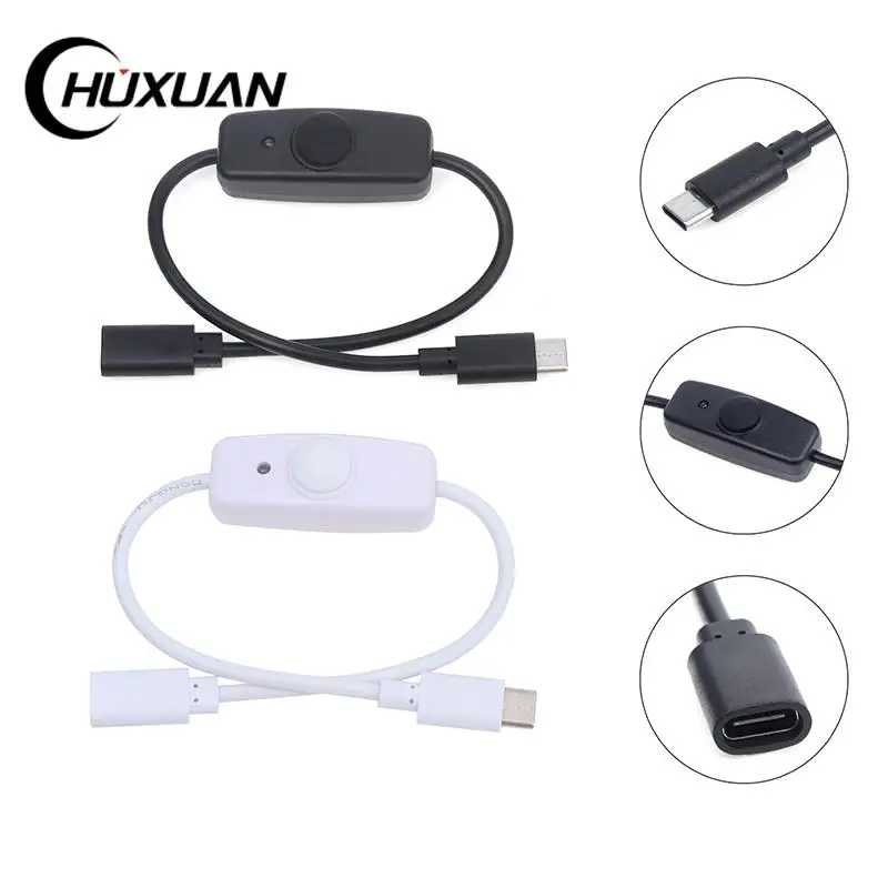 1pc 30cm USB Type C With ON/OFF Switch Power Button Charging Extension Cable Universal Type-C Extension Cable Black White Cable
1pc 30cm USB Type C With ON/OFF Switch Power Button Charging Extension Cable Universal Type-C Extension Cable Black White Cable