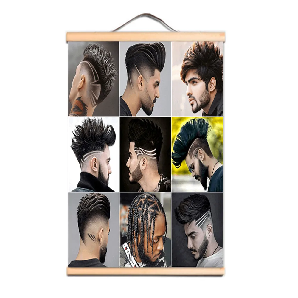 Handsome Men's Hairstyle Canvas Painting With frame Poster Pictures for Barber Shop Decor Wall Art with Wood Hanging Scroll A1
Handsome Men's Hairstyle Canvas Painting With frame Poster Pictures for Barber Shop Decor Wall Art with Wood Hanging Scroll A1