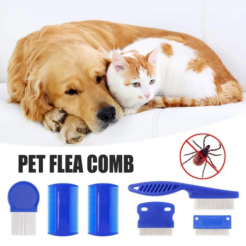 Pet Comb Dog 6 PCS Professional Grooming Combs With Dense Teeth Removes Fleas Lice Tear Stains Floating Hair And Dandruff
Pet Comb Dog 6 PCS Professional Grooming Combs With Dense Teeth Removes Fleas Lice Tear Stains Floating Hair And Dandruff