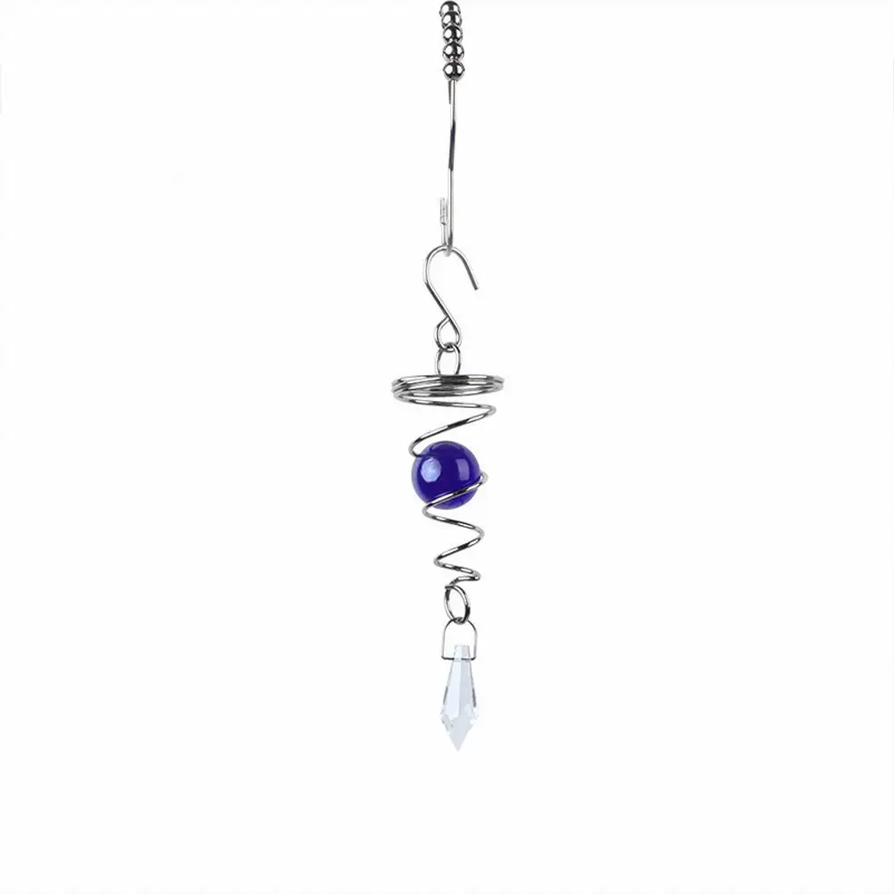 Rotating Crystal Gazing Spiral Tail Ball Pendant Spiral Wind Spinner With Crystal Ball Wind Chime Garden Yard Home Hanging Decor
Rotating Crystal Gazing Spiral Tail Ball Pendant Spiral Wind Spinner With Crystal Ball Wind Chime Garden Yard Home Hanging Decor