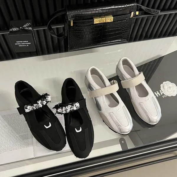 Балетные туфли женские с круглым носком, кроссовки без шнуровки, классические, Спортивная повседневная обувь на плоской резиновой подошве, лето 2024
Балетные туфли женские с круглым носком, кроссовки без шнуровки, классические, Спортивная повседневная обувь на плоской резиновой подошве, лето 2024