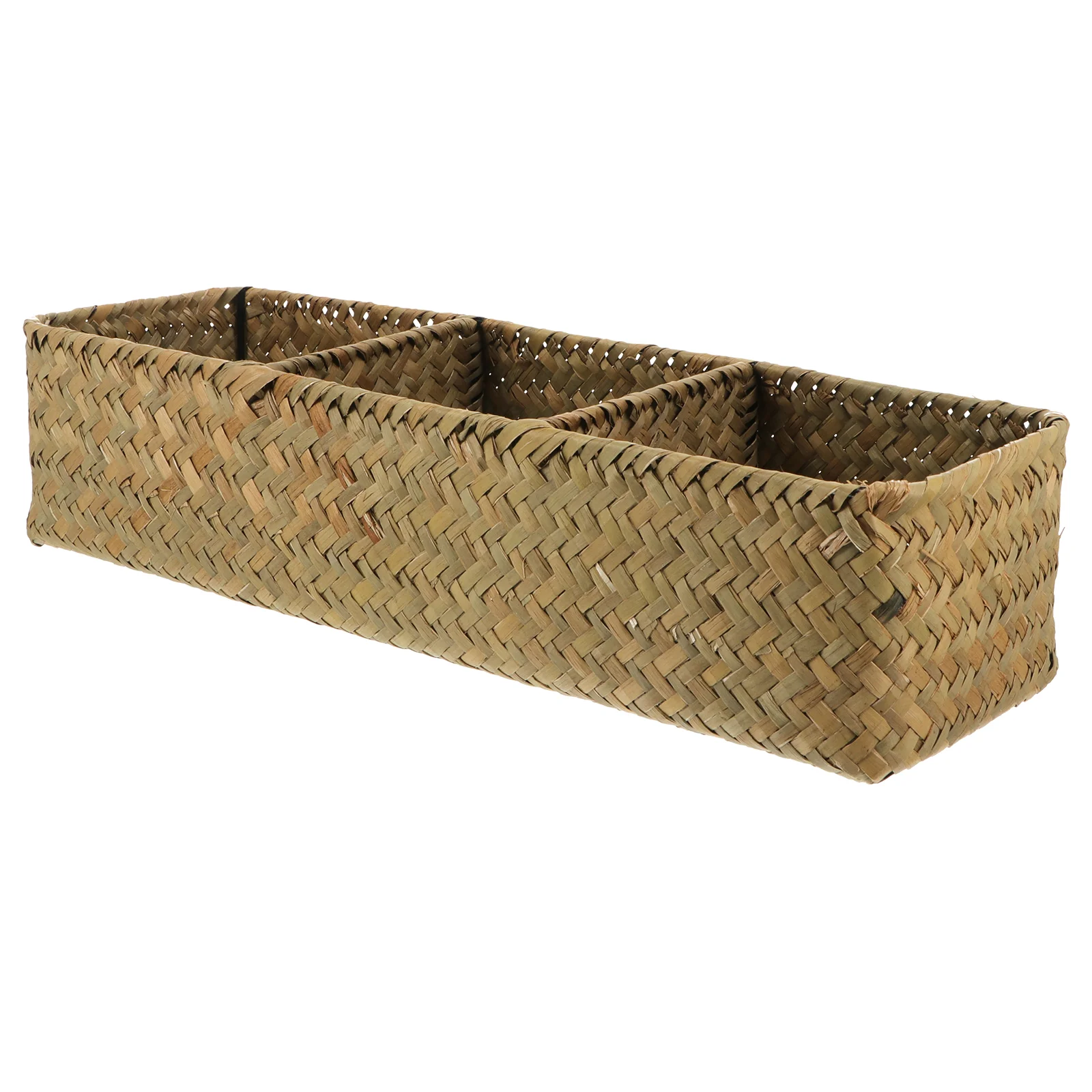 

Woven Storage Box Large Wicker Basket Bins with Lids Home Sundries Organizer Decorate