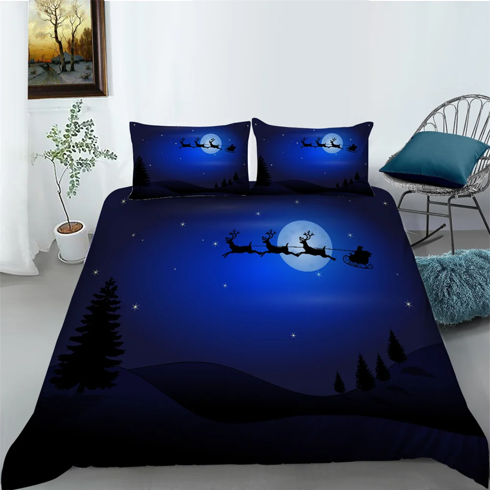 Bedding Set Christmas Bedspread with Pillowcase Duvet Cover Sets Man Woman King Size Bed Comforter Covers 
Bedding Set Christmas Bedspread with Pillowcase Duvet Cover Sets Man Woman King Size Bed Comforter Covers