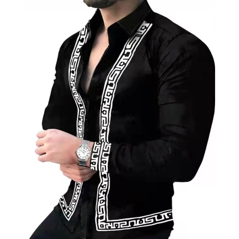 2023 New Men Long Sleeve Print Shirts for Mens Social Luxury Man Designer Clothes Hawaiian Fashionable Elegant Classic Fashion
2023 New Men Long Sleeve Print Shirts for Mens Social Luxury Man Designer Clothes Hawaiian Fashionable Elegant Classic Fashion