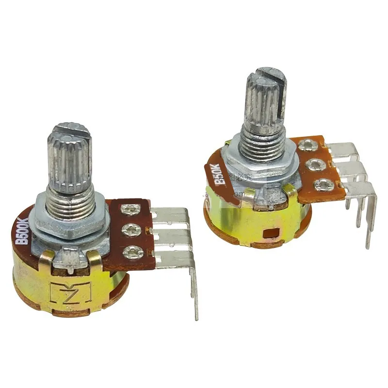 5PCS WH148 Curved Pin Single Belt Switch B5K B10K 50K 100K 500K 15MM Adjustable Potentiometer
5PCS WH148 Curved Pin Single Belt Switch B5K B10K 50K 100K 500K 15MM Adjustable Potentiometer