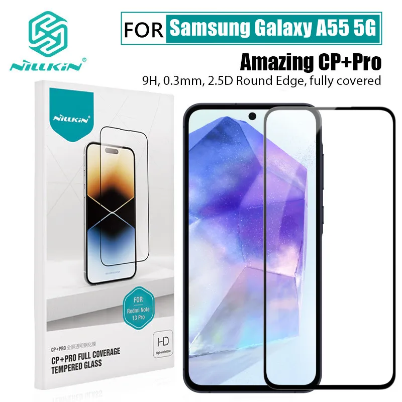 

For Samsung Galaxy A55 Screen Protector NILLKIN Amazing CP+Pro/H+Pro Tempered Glass Anti-Explosion Glass For Galaxy A55 5G Film