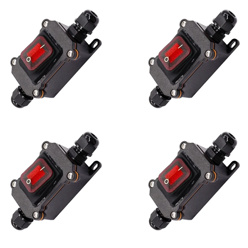 4X IP67 Waterproof Inline Switch 12V DC 20A High Current Power Waterproof Switch
4X IP67 Waterproof Inline Switch 12V DC 20A High Current Power Waterproof Switch