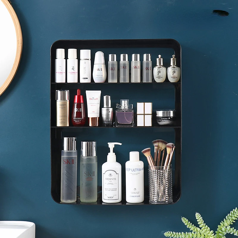 Bathroom Wall Cosmetic Storage Shelf Multi-layer Storage Rack for Household Toilet Washstand Simple Wall Mounted Bathroom Rack
Bathroom Wall Cosmetic Storage Shelf Multi-layer Storage Rack for Household Toilet Washstand Simple Wall Mounted Bathroom Rack