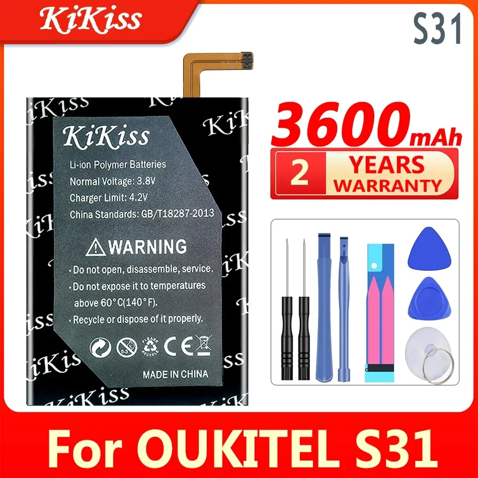 

3600 мАч KiKiss Новая батарея S 31 для OUKITEL S31 мобильный телефон