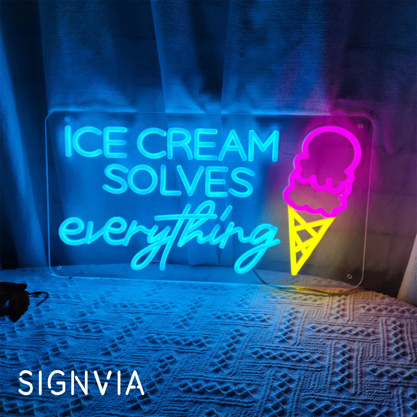 Neon Sign ice cream Solves Everything Art Gelato Neon Lights Business Signboard For Ice Cream Shop Dessert Cafe Store Decor Neon
Neon Sign ice cream Solves Everything Art Gelato Neon Lights Business Signboard For Ice Cream Shop Dessert Cafe Store Decor Neon