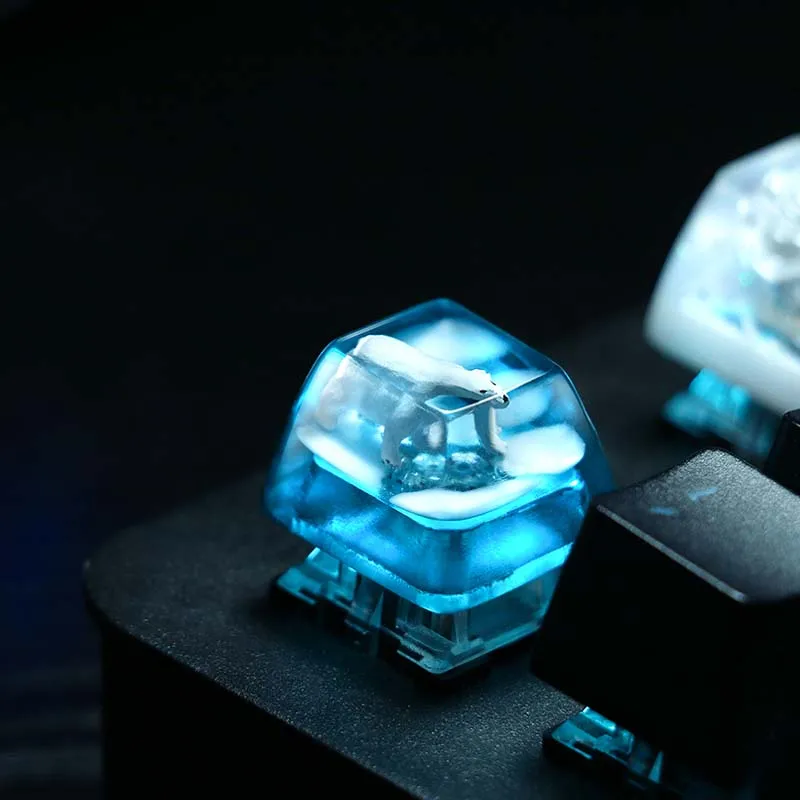 Original Polar Bear Keycap Single Personality Blue Glacier Creative Mechanical Keyboard Handmade Cross Axis Transparent Keycap
Original Polar Bear Keycap Single Personality Blue Glacier Creative Mechanical Keyboard Handmade Cross Axis Transparent Keycap