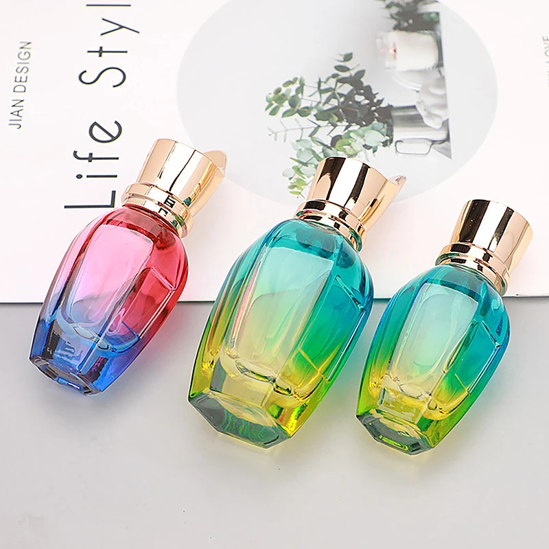 

30ML 50ml Glass Perfume Bottle Colorful Large Capacity Perfume Atomizer High Capacity Empty Container Portable Refillable