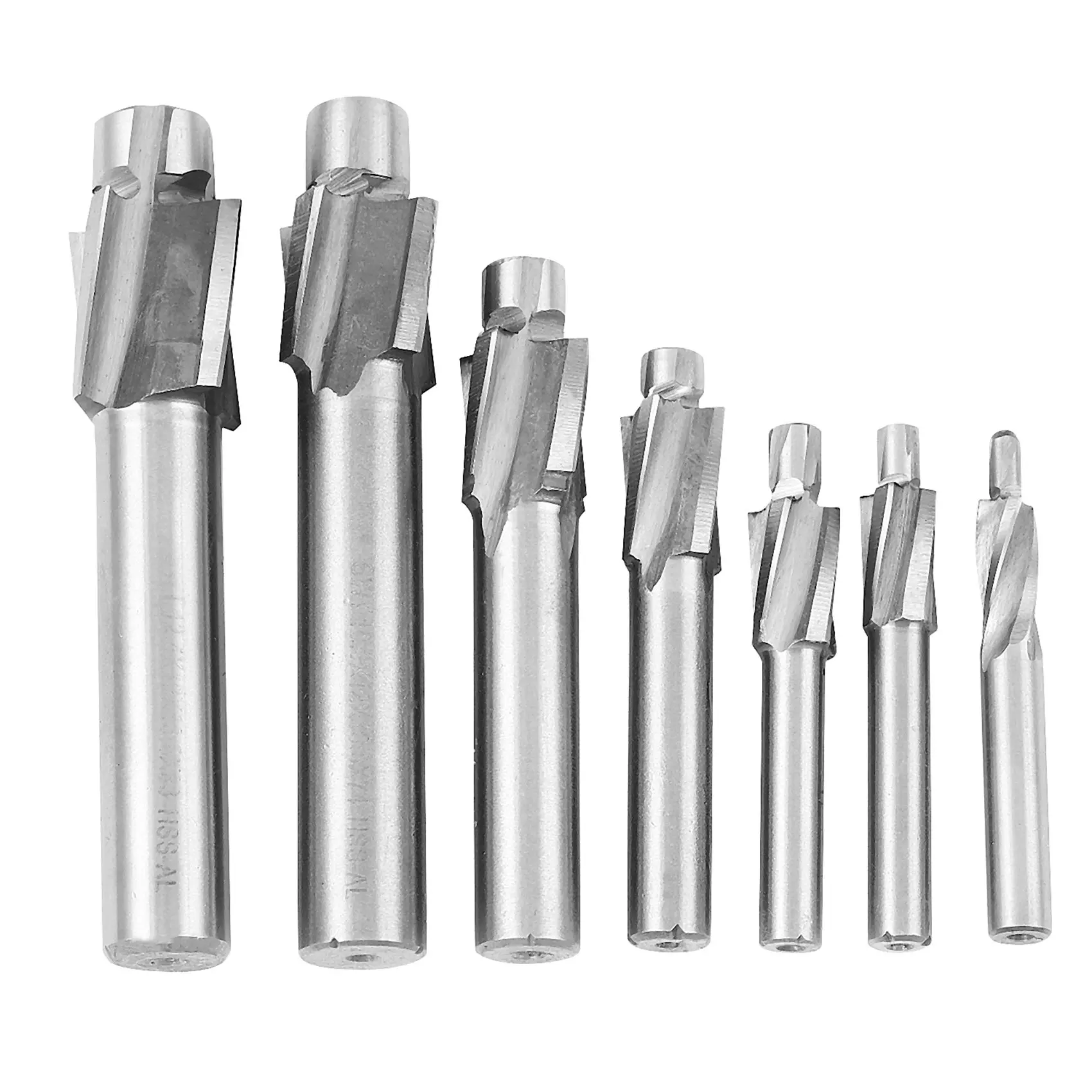 7Pcs M3-M12 Counterbore Milling Cutter High Speed Steel Pilot Slotting Tool End Mill Slot Drill Bit Set
7Pcs M3-M12 Counterbore Milling Cutter High Speed Steel Pilot Slotting Tool End Mill Slot Drill Bit Set
