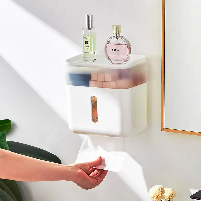Non Punching Wall Mounted Tissue Holder Waterproof Toilet Paper Box Rack Drawer Container Storage Shelf Bathroom Accessories
Non Punching Wall Mounted Tissue Holder Waterproof Toilet Paper Box Rack Drawer Container Storage Shelf Bathroom Accessories
