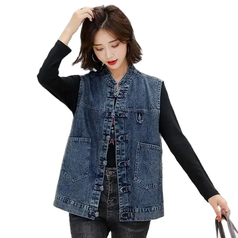 Литературная джинсовая куртка с пряжкой, женский жилет, жилет, новинка 2022, осенняя свободная уличная одежда в стиле ретро, жилет, пальто, тренд M1264
Литературная джинсовая куртка с пряжкой, женский жилет, жилет, новинка 2022, осенняя свободная уличная одежда в стиле ретро, жилет, пальто, тренд M1264