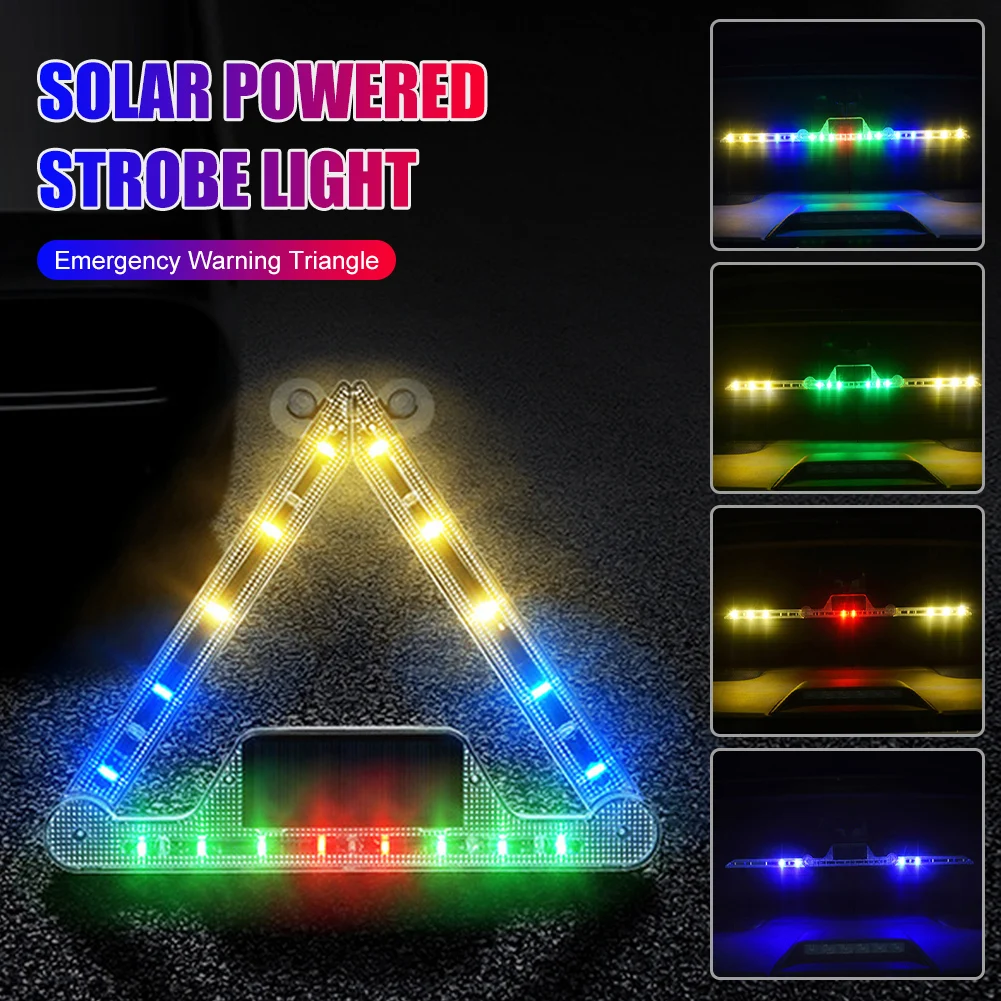Автомобильная поломка, треугольная, питаемая от солнечной батареи/USB, RGB-сигнал, 18 светодиодов, треугольная безопасная ручная палочка, аксессуары
Автомобильная поломка, треугольная, питаемая от солнечной батареи/USB, RGB-сигнал, 18 светодиодов, треугольная безопасная ручная палочка, аксессуары