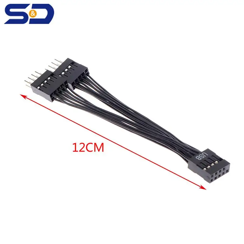 10-сантиметровый удлинитель для аудиокабеля HD для материнской платы, 9 контактов, 1 разъем на 2 штекера, Y-образный разветвитель, черный для ПК
10-сантиметровый удлинитель для аудиокабеля HD для материнской платы, 9 контактов, 1 разъем на 2 штекера, Y-образный разветвитель, черный для ПК