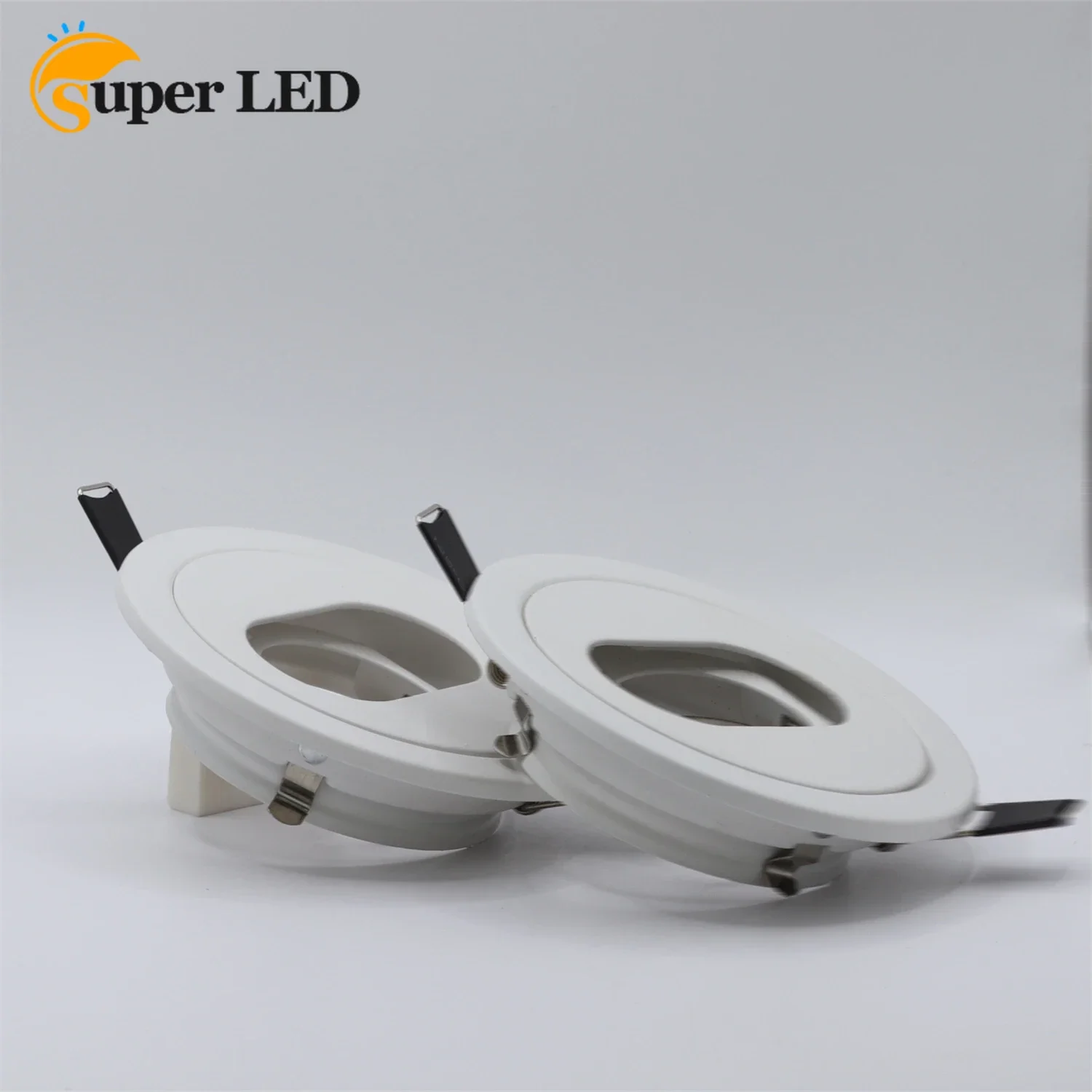 

6W LED EYEBALL SPOTLIGHT WITH GU10 BULB FITTING FRAME RECESSED DOWNLIGHT DECORATION LAMP MR16 FIXTURE