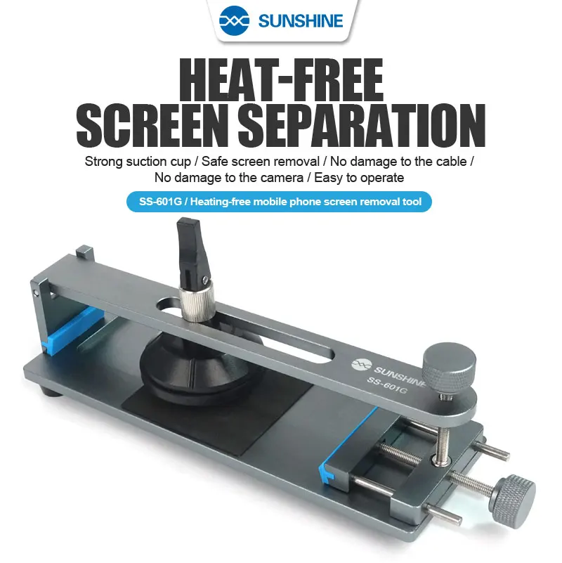 SUNSHINE SS-601G LCD Screen Separator Heating-Free For iPhone For Samsung Screen Disassembly Repair Tool Mobile Phone Fixture
SUNSHINE SS-601G LCD Screen Separator Heating-Free For iPhone For Samsung Screen Disassembly Repair Tool Mobile Phone Fixture