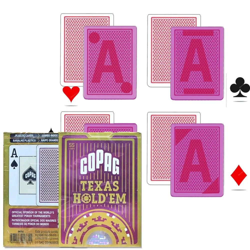 

Marked Cards Copag Texas For UV Lenses Magic Plastic Card Anti Cheat Poker Tricks 1 Deck