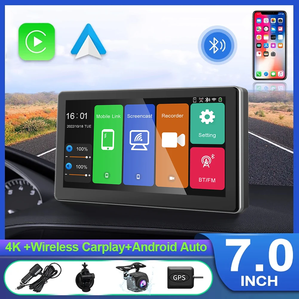 Car DVR Rearview Dash Camera Wifi Wireless Carplay Android Auto 4K DVR GPS Navigation Video Recorder Dashboard Driving Recorder
Car DVR Rearview Dash Camera Wifi Wireless Carplay Android Auto 4K DVR GPS Navigation Video Recorder Dashboard Driving Recorder
