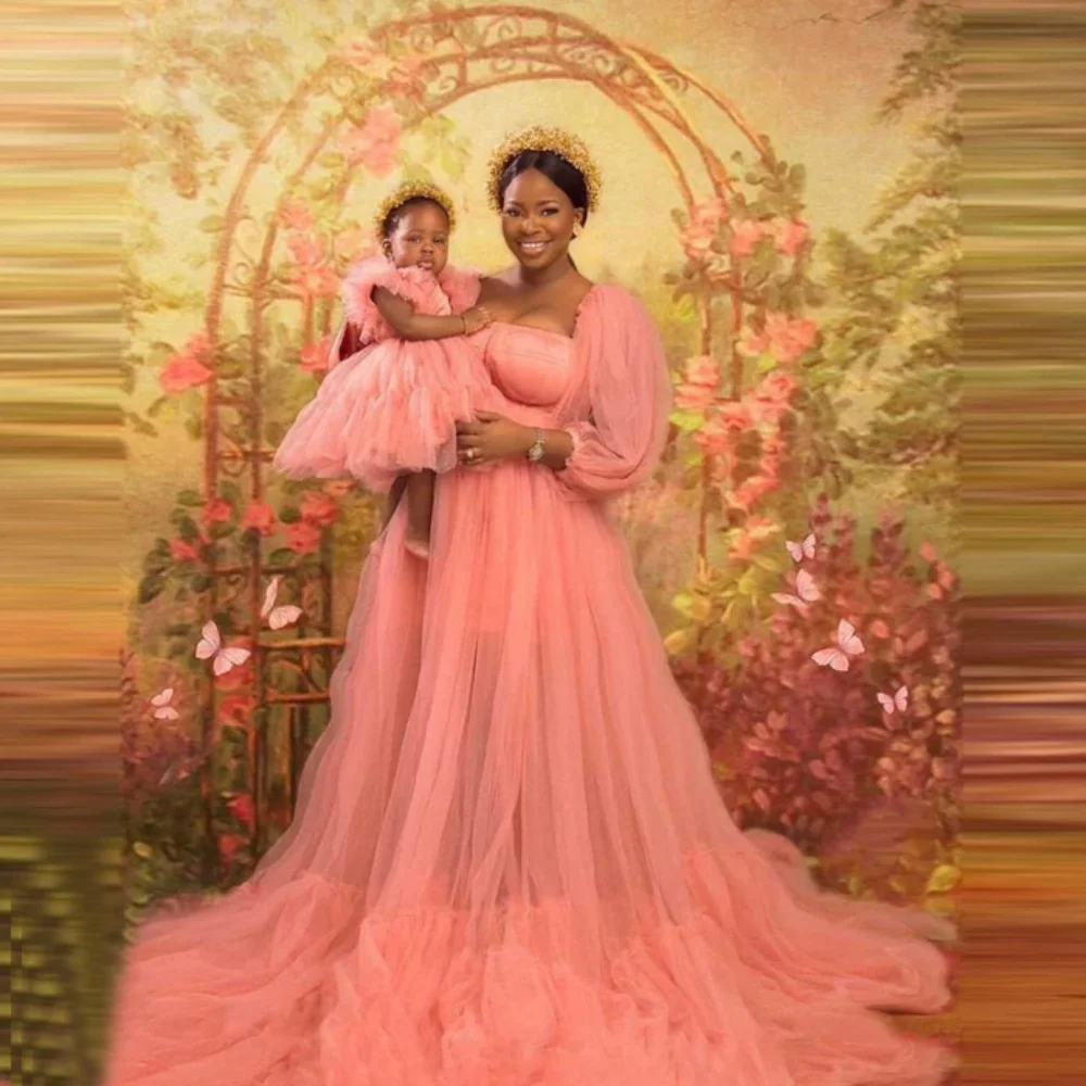 

Stunning A Line Maternity Dress Tulle Sweetheart Tiered Pleated Pregnancy Gown Parenting For Babyshower Photoshot Customize