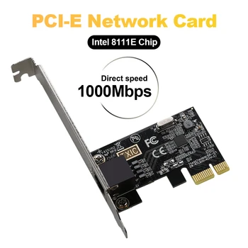 PCI 익스프레스 컨버터 LAN 이더넷 기가비트 어댑터 PCIe, 1000Mbps PCIE-RJ45 네트워크 카드, 10/100/1000Mbps, 데스크탑 PCIe