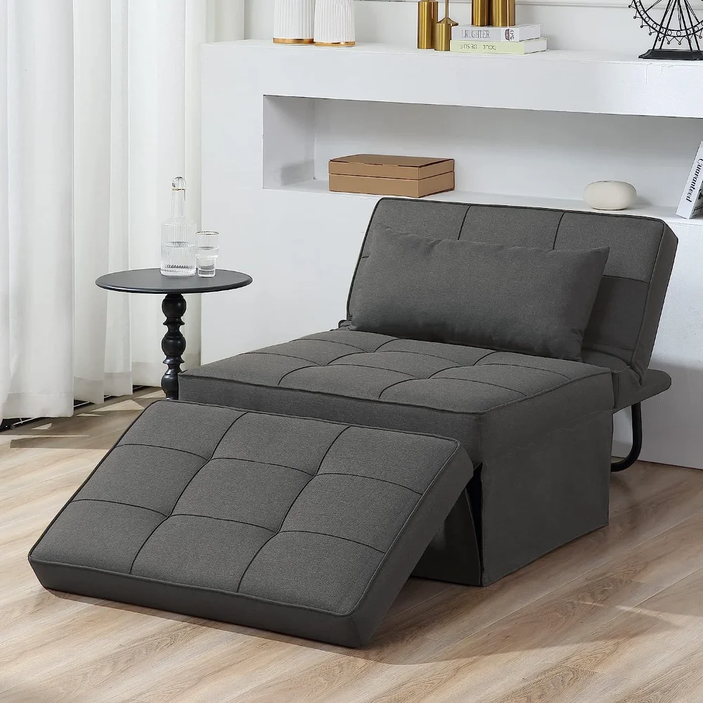 4 in 1 Multi-Function Folding Ottoman Breathable Linen Couch Bed with Adjustable Backrest Modern Convertible Chair
4 in 1 Multi-Function Folding Ottoman Breathable Linen Couch Bed with Adjustable Backrest Modern Convertible Chair