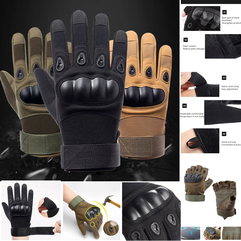 New Army Military Tactical Gloves Paintball Airsoft Hunting Shooting Outdoor Riding Fitness Hiking Fingerless/Full Finger Gloves
New Army Military Tactical Gloves Paintball Airsoft Hunting Shooting Outdoor Riding Fitness Hiking Fingerless/Full Finger Gloves